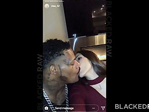 BLACKEDRAW French female Secret Hook Up With two BBCs